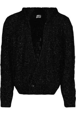 Saint Laurent Cardigans, male, , Size: S Lurex Cardigan