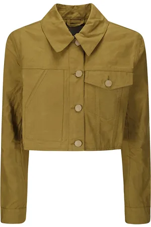 Cecilie Bahnsen Light Jackets, female, , Size: S Ripstop Cotton Ochre Jacket