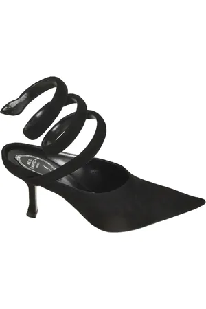 RENE CAOVILLA Heeled Mules, female, , Size: 7 US Elegant Sandals for Women