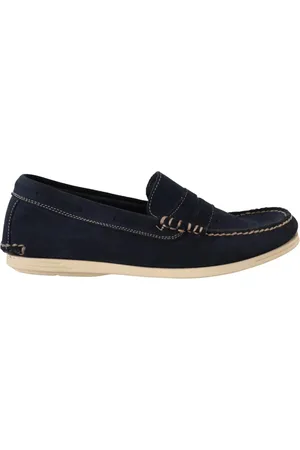 Pollini Loafers, male, , Size: 7 US Suede Moccasin Loafers