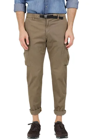 Masons Slim-fit Trousers, male, , Size: XL Cargo Bouclé Pants with Adjustable Belt