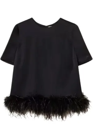 Twin-Set T-Shirts, female, , Size: 2XL Feathered Blouse