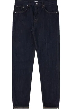 Edwin Straight Jeans, male, , Size: W34 L32 Slim Tapered Rinsed Jeans