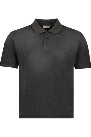 Saint Laurent Polo Shirts, male, , Size: L Cassandre Polo Shirt