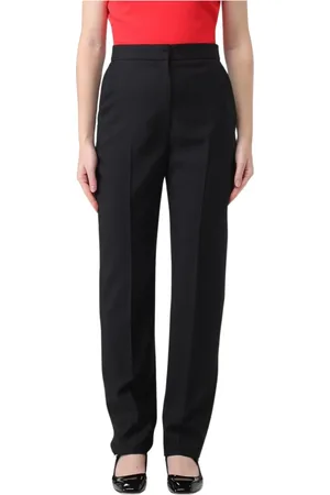 Alexander McQueen Straight Trousers, female, , Size: 2XS Stylish Pants for Men and Women
