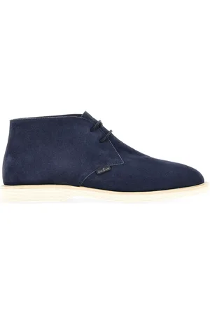 Hogan Lace-up Boots, male, , Size: 7 1/2 US Suede Shoes