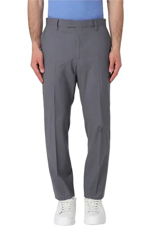 Liu Jo Suit Trousers, male, , Size: 2XL Chino Trousers in Medium Grey Wool