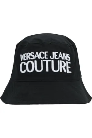 VERSACE Hats, male, , Size: S Cotton Men`s Hat with Logo - L