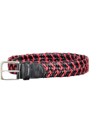 GANT Belts, male, , Size: 90 CM Leather Belt with Metal Buckle