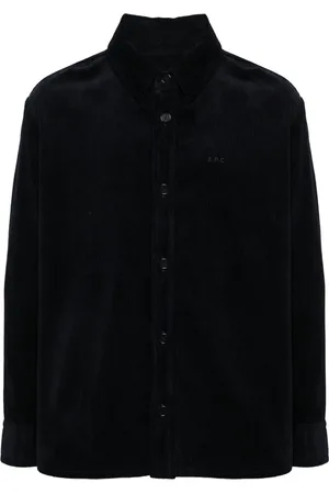 A.P.C. Light Jackets, male, , Size: S Button-Up Logo Jacket