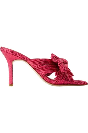 Loeffler Randall Heeled Mules, female, , Size: 7 US Claudia Sandals - Synthetic Leather - Fuchsia