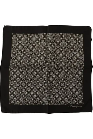 Dolce & Gabbana Winter Scarves, male, , Size: ONE SIZE Silk Square Scarf for Men