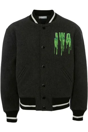 J.W.Anderson Bomber Jackets, female, , Size: XL Embroidered Varsity Bomber Jacket