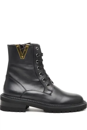 Via Roma Lace-up Boots, female, , Size: 10 US Leather Ankle Boot with Zipper