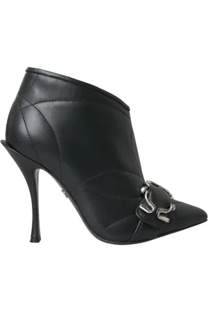Dolce & Gabbana Heeled Boots, female, , Size: 6 US Quilted Leather Stiletto Boots