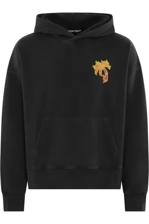 Palm Angels Hoodies, male, , Size: M Burning Palm Tee