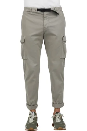 Masons Slim-fit Trousers, male, , Size: 2XL Cargo Bouclé Pants with Adjustable Belt