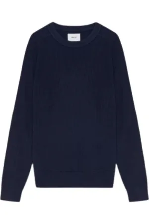 NN.07 Round-neck Knitwear, male, , Size: L Ribbed Cotton Sweater