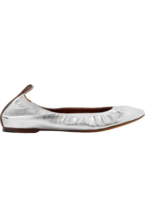 Lanvin Ballerinas, female, , Size: 7 US Metallic Ballerinas Slip-On Shoes