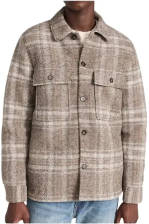 NN.07 Light Jackets, male, , Size: XL Wool Blend Forest Jacket