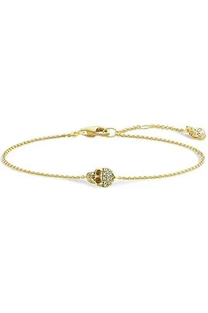 Thomas Sabo Bracelets, female, , Size: ONE SIZE Skull Diamond Gold Bracelet