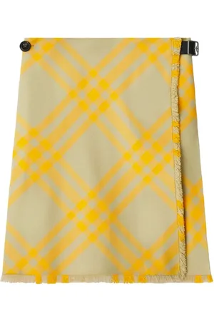 Burberry Short Skirts, female, , Size: 3XS Check Print Skirt with Belt