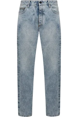 Palm Angels Slim-fit Jeans, male, , Size: W33 Jean with Logo