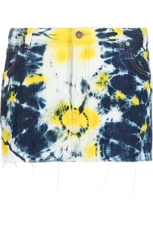 Alanui Short Skirts, female, , Size: W26 Tie-Dye Print Mini Skirt