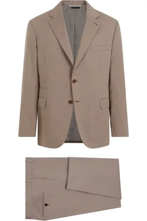 BRIONI Single Breasted Suits, male, , Size: 2XL Cotton Suit
