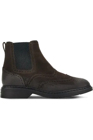Hogan Chelsea Boots, male, , Size: 8 1/2 US Vintage Style Suede Ankle Boot