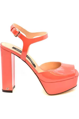 Sergio Rossi High Heel Sandals, female, , Size: 6 US Elevate Your Style with Leather Sandals