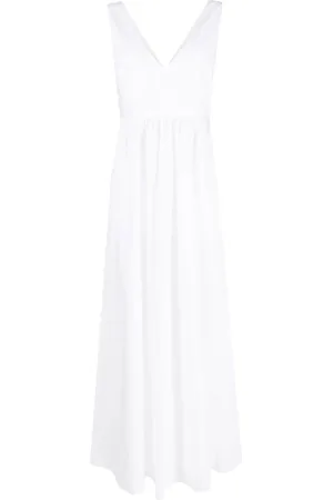 P.A.R.O.S.H. Summer Dresses, female, , Size: S Elegant Maxi Dress Bianco Style