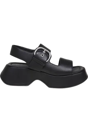 vic matiè Flat Sandals, female, , Size: 9 1/2 US Leather Wedge Sandals