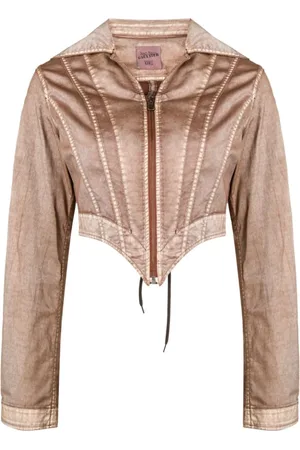 Jean Paul Gaultier Light Jackets, female, , Size: 3XS Panelled Lace-Up Jacket
