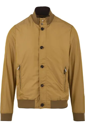 MOORER Bomber Jackets, male, , Size: M Ochre Mezzano-KM Coat