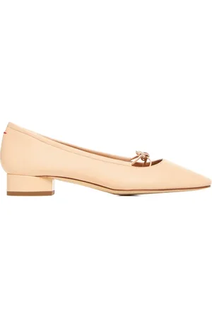 Aeyde Pumps, female, , Size: 8 US Pointed Toe Ballet Flats Peach Pink