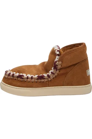 Mou Winter Boots, female, , Size: 5 US Eskimo Sneaker Cognac Stitching