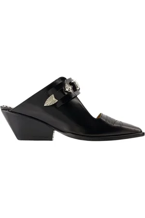 TOGA PULLA Heeled Mules, female, , Size: 5 US Leather Pointed Toe Sandals