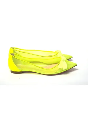 Christian Louboutin Ballerinas, female, , Size: 8 US Fluro Flat Point Toe Shoe