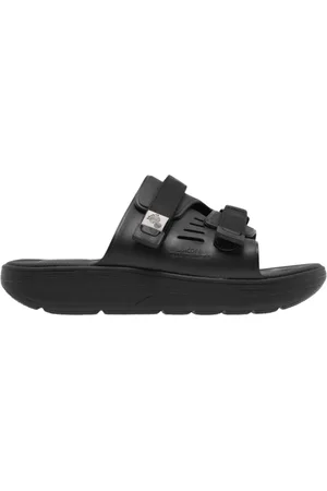 SUICOKE Sliders, female, , Size: 8 US Logo Sandals with Rubber Sole