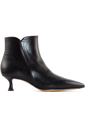 MARA BINI Heeled Boots, female, , Size: 11 US Leather Pointed Toe Ankle Boot