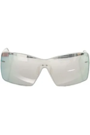 FRANKIE MORELLO Sunglasses, female, , Size: ONE SIZE Silver Shield Sunglasses
