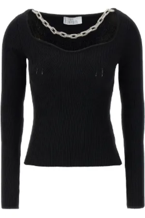 GIUSEPPE DI MORABITO Round-neck Knitwear, female, , Size: S Sweaters for Women