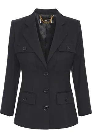 Elisabetta Franchi Blazers, female, , Size: M Blazer with Pointed Lapels