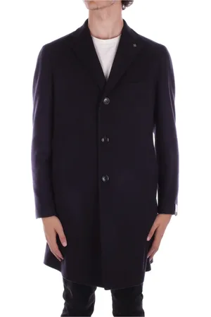 TAGLIATORE Single-Breasted Coats, male, , Size: 2XL Wool Cashmere Coat