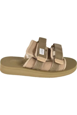SUICOKE Sliders, female, , Size: 8 US Metallic Gray Moles Sliders for Women