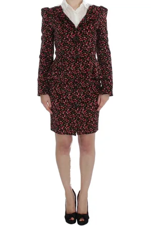 Bencivenga Short Dresses, female, , Size: L Elegant Floral Two-Piece Skirt Suit Set