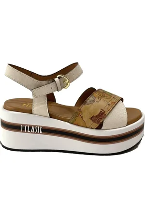 ALVIERO MARTINI 1A CLASSE Wedges, female, , Size: 10 US Platform Sandal with Crossed Straps