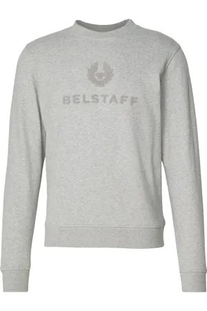 Belstaff Sweatshirts, male, , Size: M Varsity Sweatshirt in Old Silver Heather