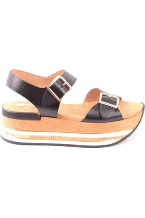 Hogan Flat Sandals, female, , Size: 8 US Flat Sandals with Glitter Pattern